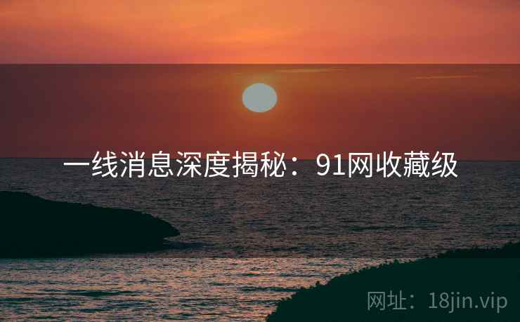 一线消息深度揭秘：91网收藏级